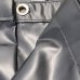 Xtarps -  6 x 16 - Black Color 18oz Heavy Duty WaterProof Vinyl Trailer Tarp with 10 pcs 9" Rubber Bungee